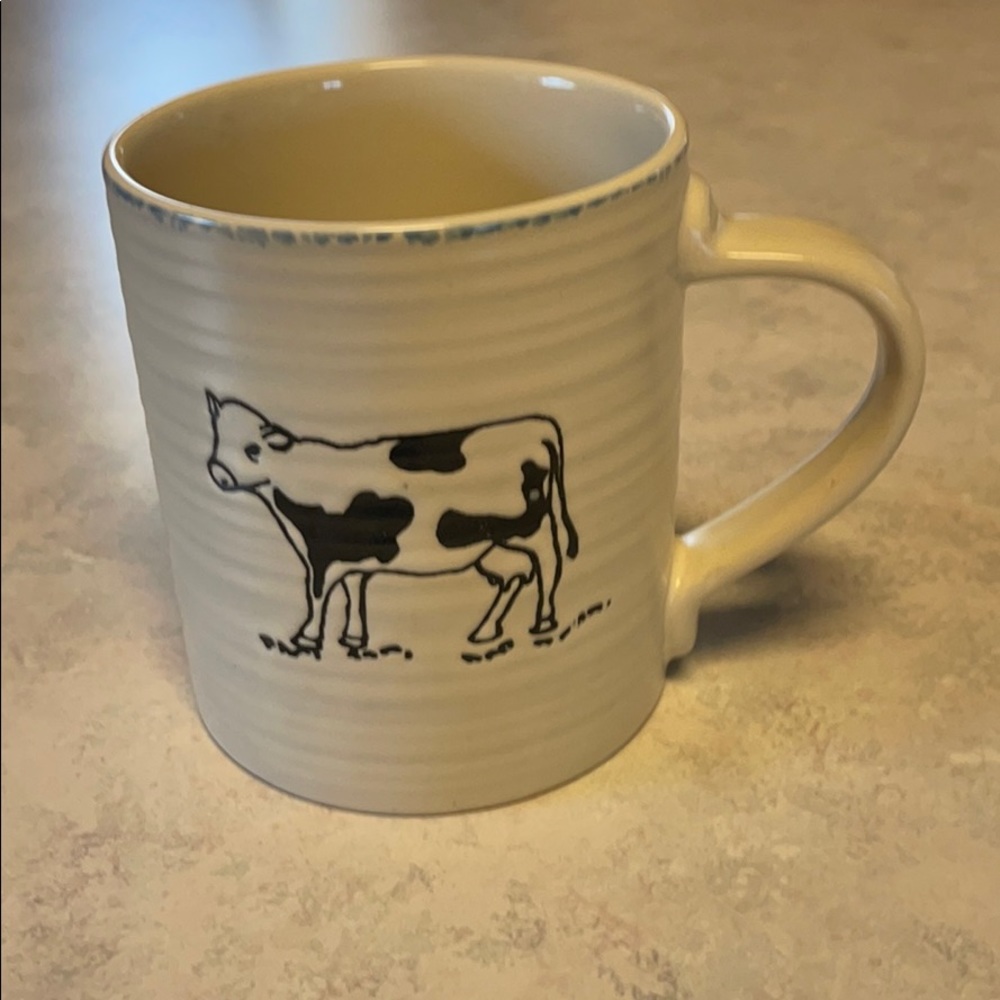 Cypress stoneware cow mug